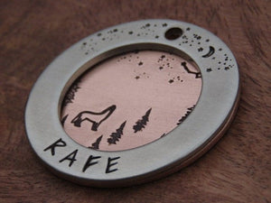 Native Wolf Pet Tags RAFE (DOUBLE)