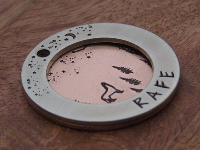 Native Wolf Pet Tags RAFE (DOUBLE)