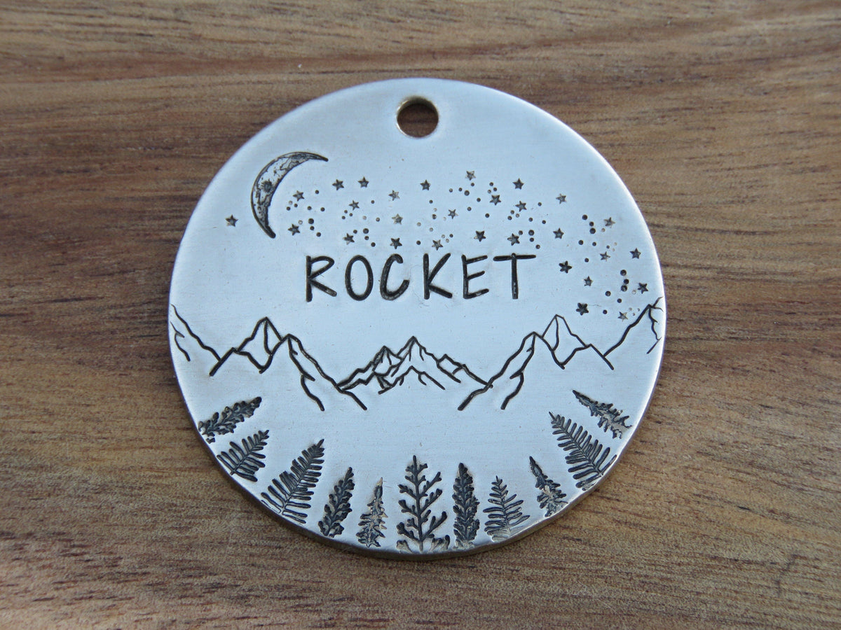 Native Wolf Pet Tags ROCKET