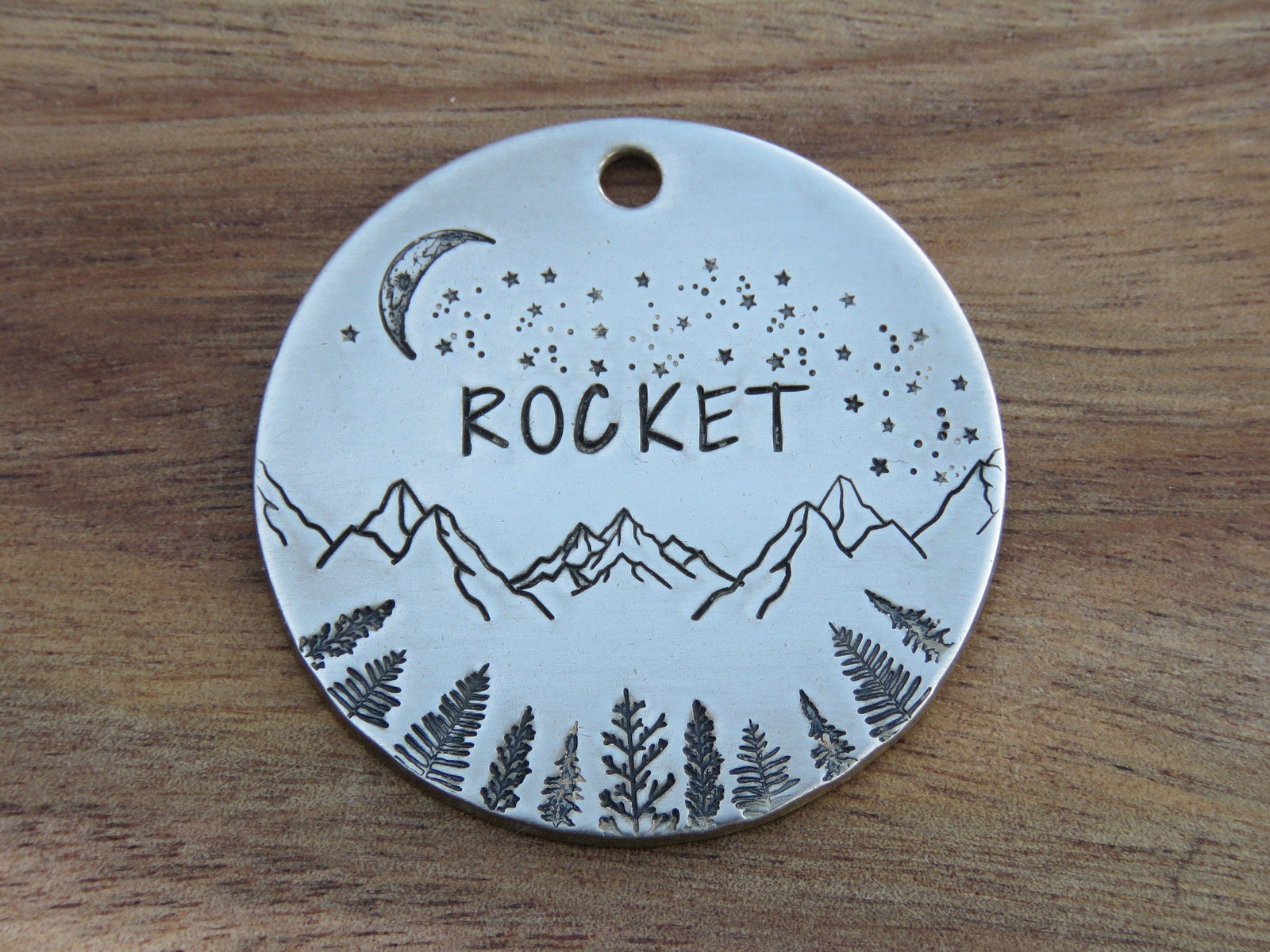 Native Wolf Pet Tags ROCKET