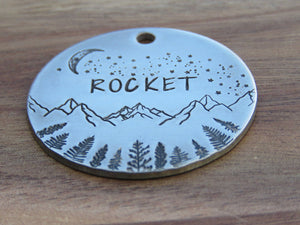 Native Wolf Pet Tags ROCKET