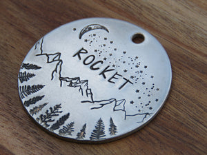 Native Wolf Pet Tags ROCKET