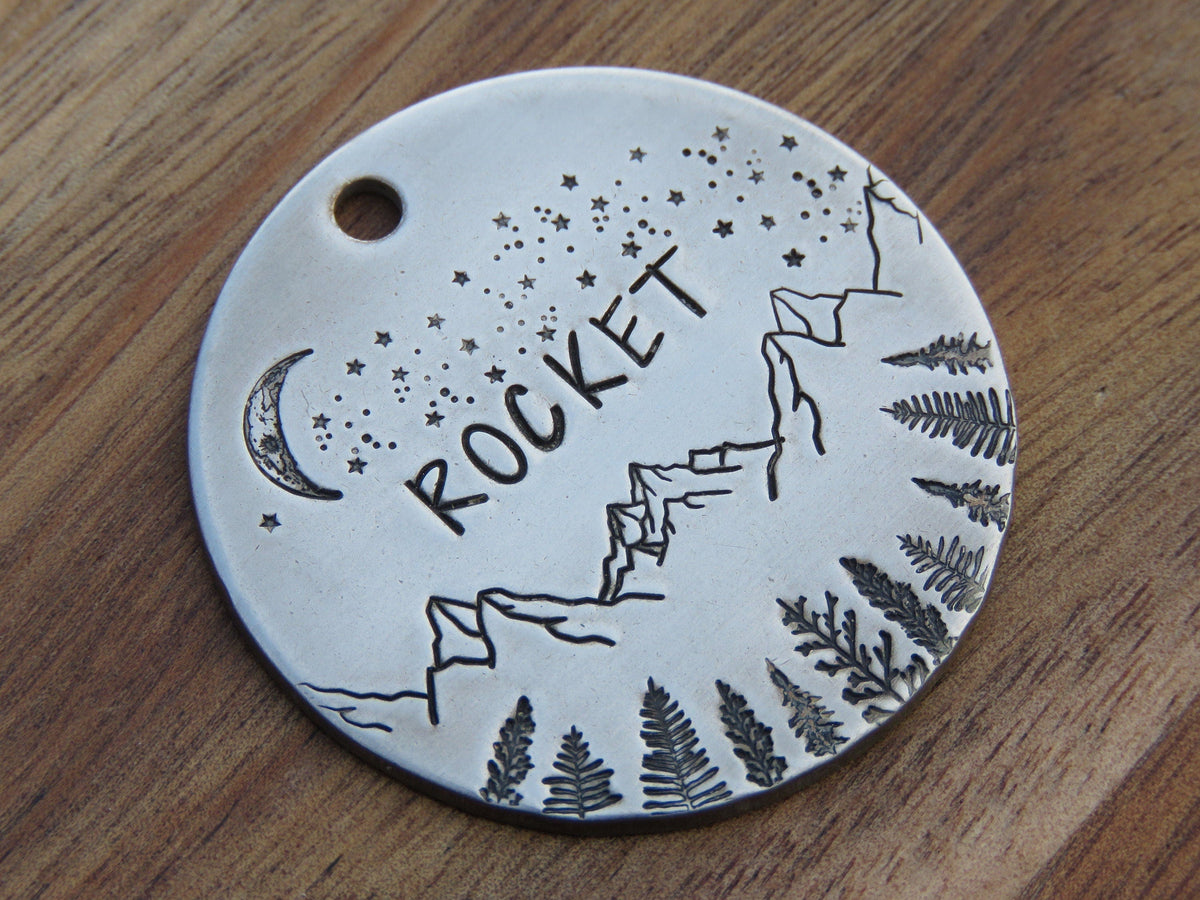 Native Wolf Pet Tags ROCKET