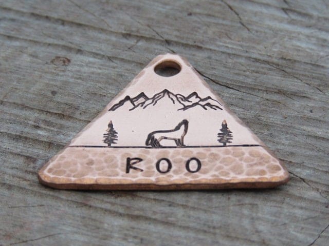 Native Wolf Pet Tags ROO