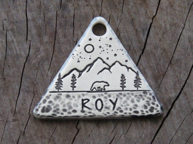 Native Wolf Pet Tags ROY