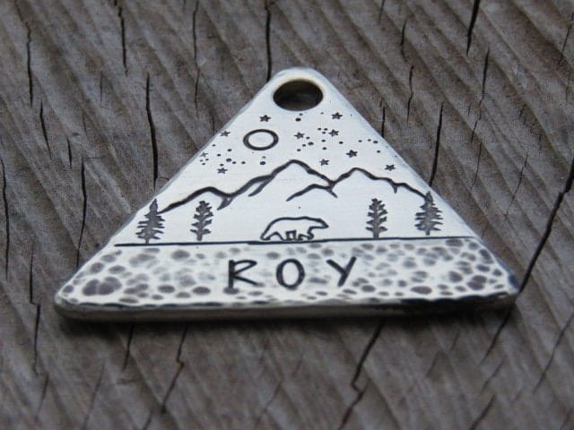 Native Wolf Pet Tags ROY