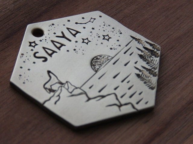 Native Wolf Pet Tags SAAYA