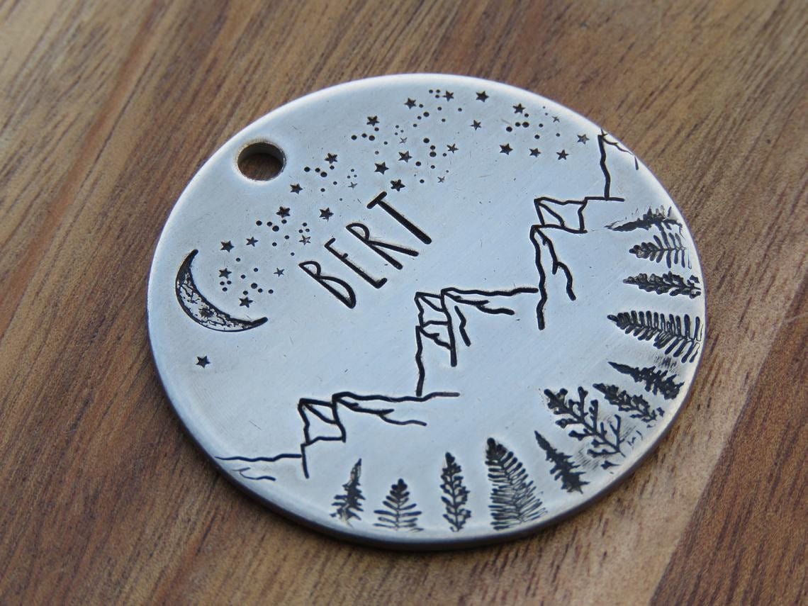 Native Wolf Pet Tags SAGE