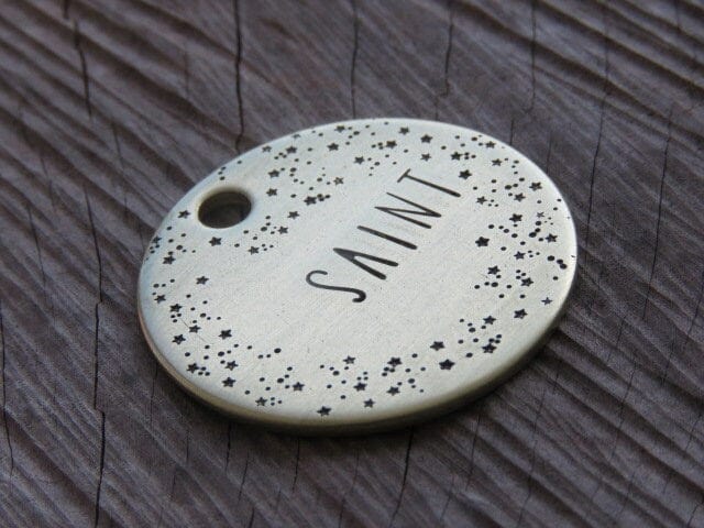 Native Wolf Pet Tags SAINT