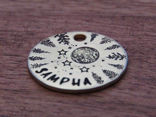 Native Wolf Pet Tags SAMPHA
