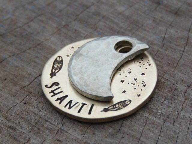 Native Wolf Pet Tags SHANTI (DOUBLE)