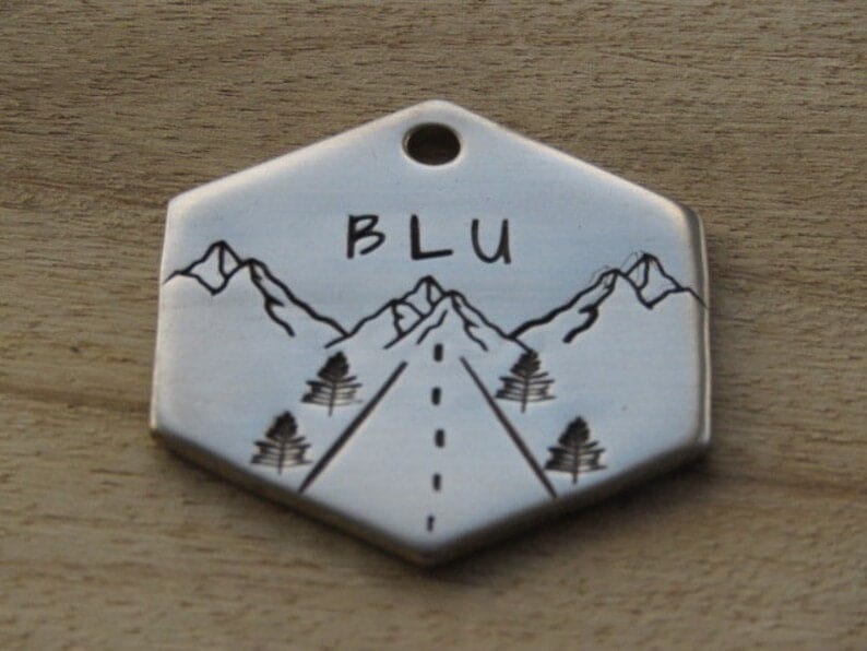 Native Wolf Pet Tags TEXAS