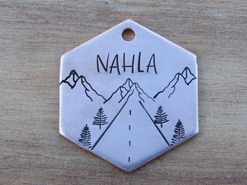 Native Wolf Pet Tags TEXAS