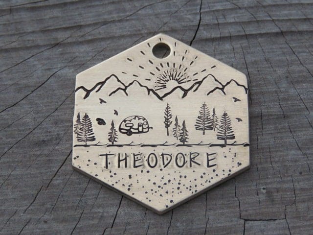 Native Wolf Pet Tags THEODORE