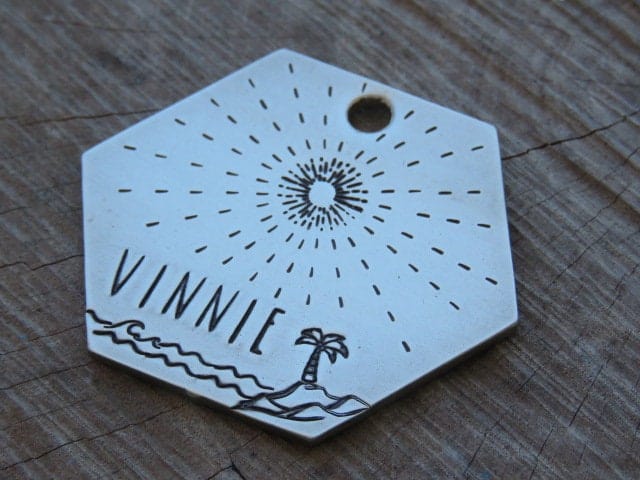 Native Wolf Pet Tags VINNIE
