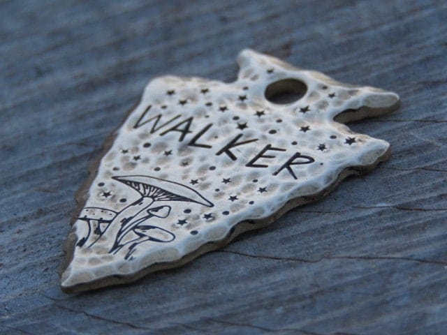 Native Wolf Pet Tags WALKER