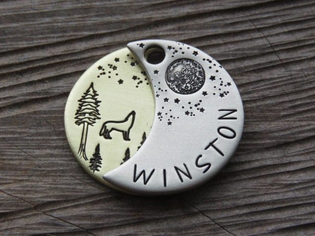 Native Wolf Pet Tags WINSTON (DOUBLE)