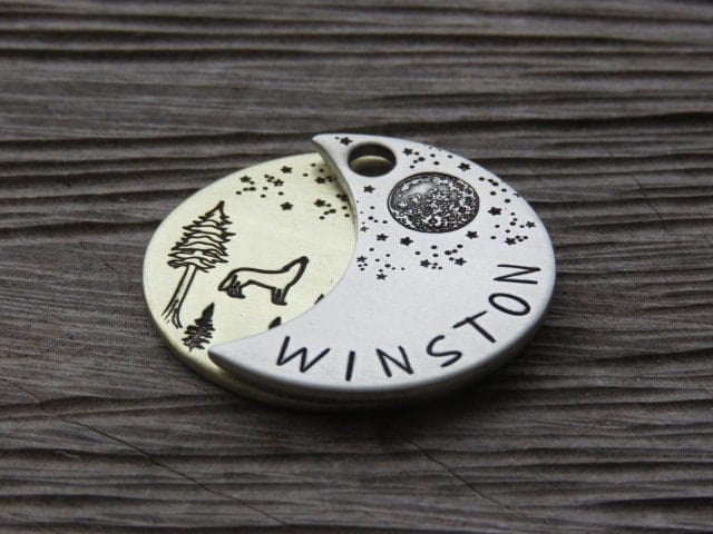 Native Wolf Pet Tags WINSTON (DOUBLE)