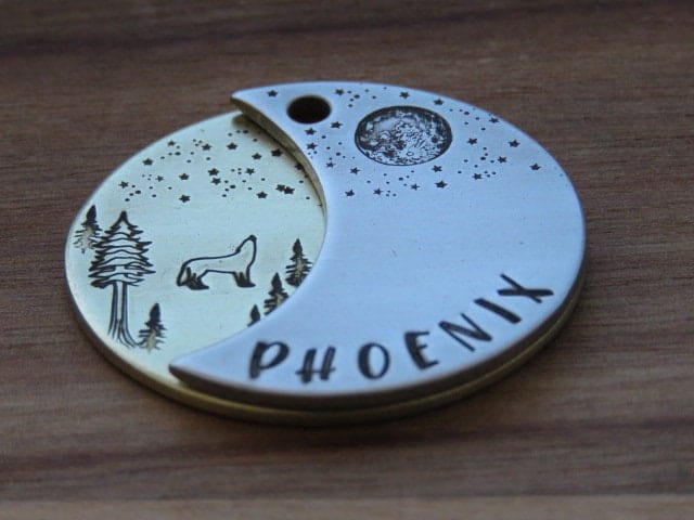 Native Wolf Pet Tags WINSTON (DOUBLE)