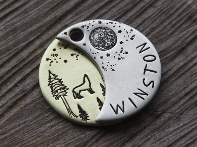 Native Wolf Pet Tags WINSTON (DOUBLE)