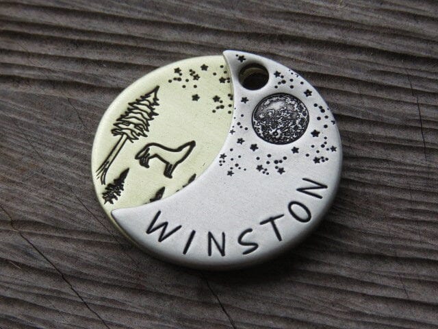 Native Wolf Pet Tags WINSTON (DOUBLE)