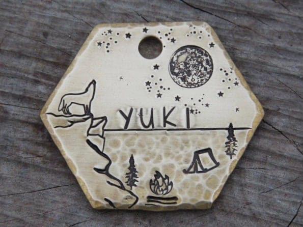 Native Wolf Pet Tags YUKI