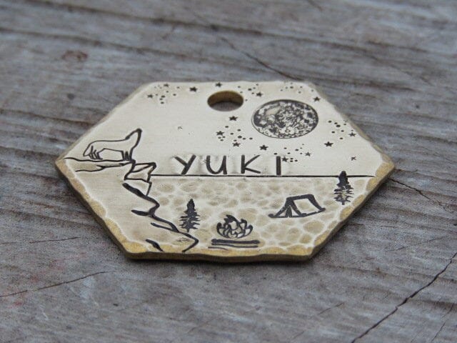Native Wolf Pet Tags YUKI