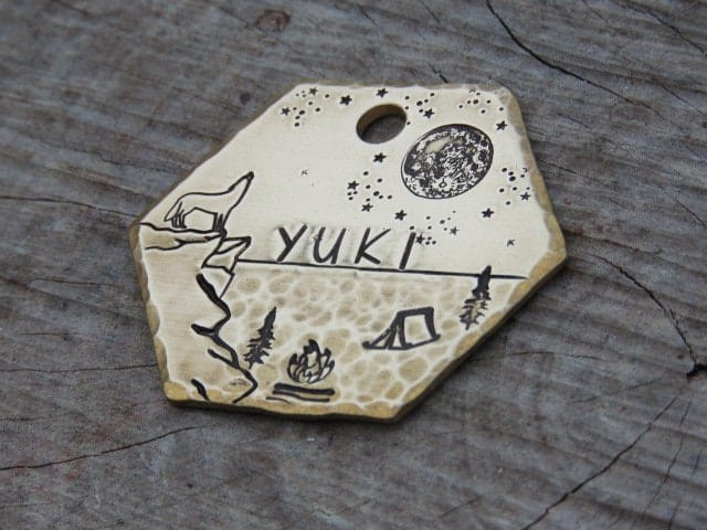 Native Wolf Pet Tags YUKI