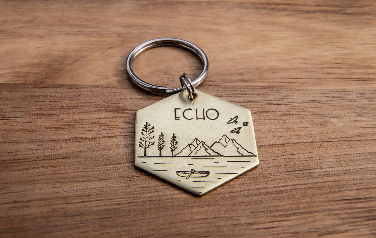 Native Wolf Pet Tags ZIGGY