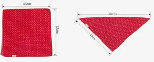 Outside Double Sided Dog Bandana - Red Design